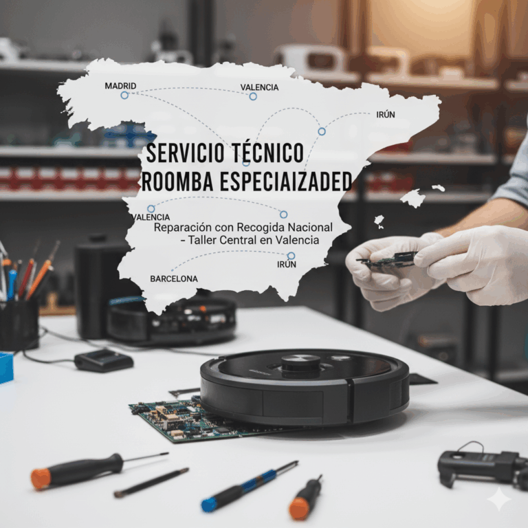 ¿Buscas el Servicio Técnico Roomba El Corte Inglés? Nosotros somos mejores. Reparación Especializada con Recogida Nacional